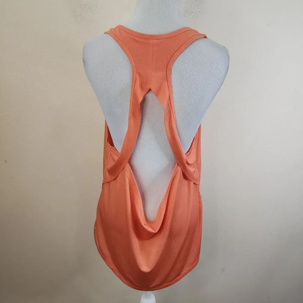 Zyia Top Womens 3XL Orange Vented Open Back Tank Lightweight Gym Train XXXL - Picture 3 of 5